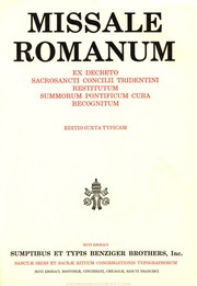 Missalle Romanum 1962